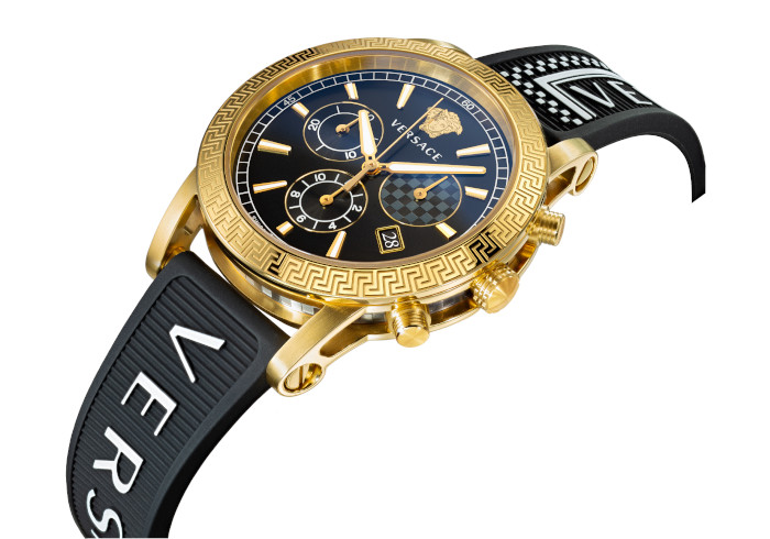 versace gold sport tech watch